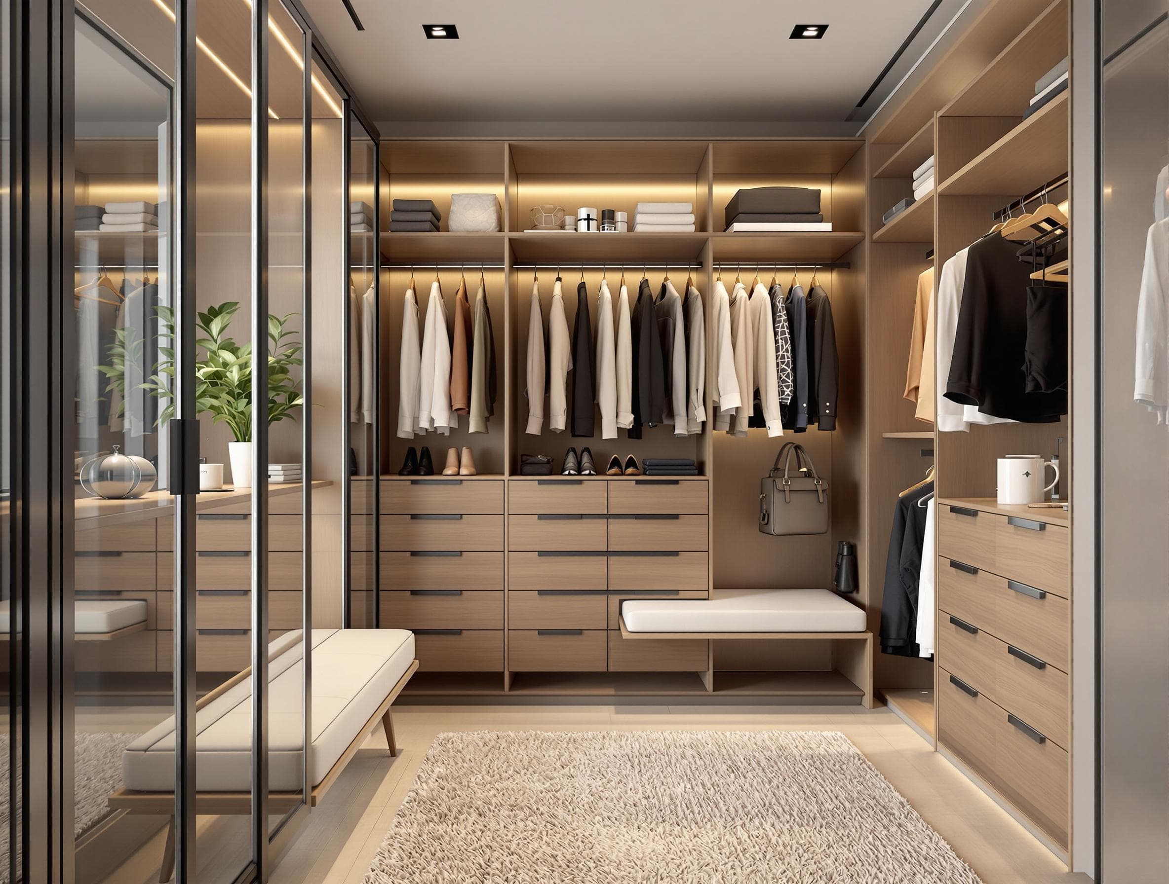 Modern style closet