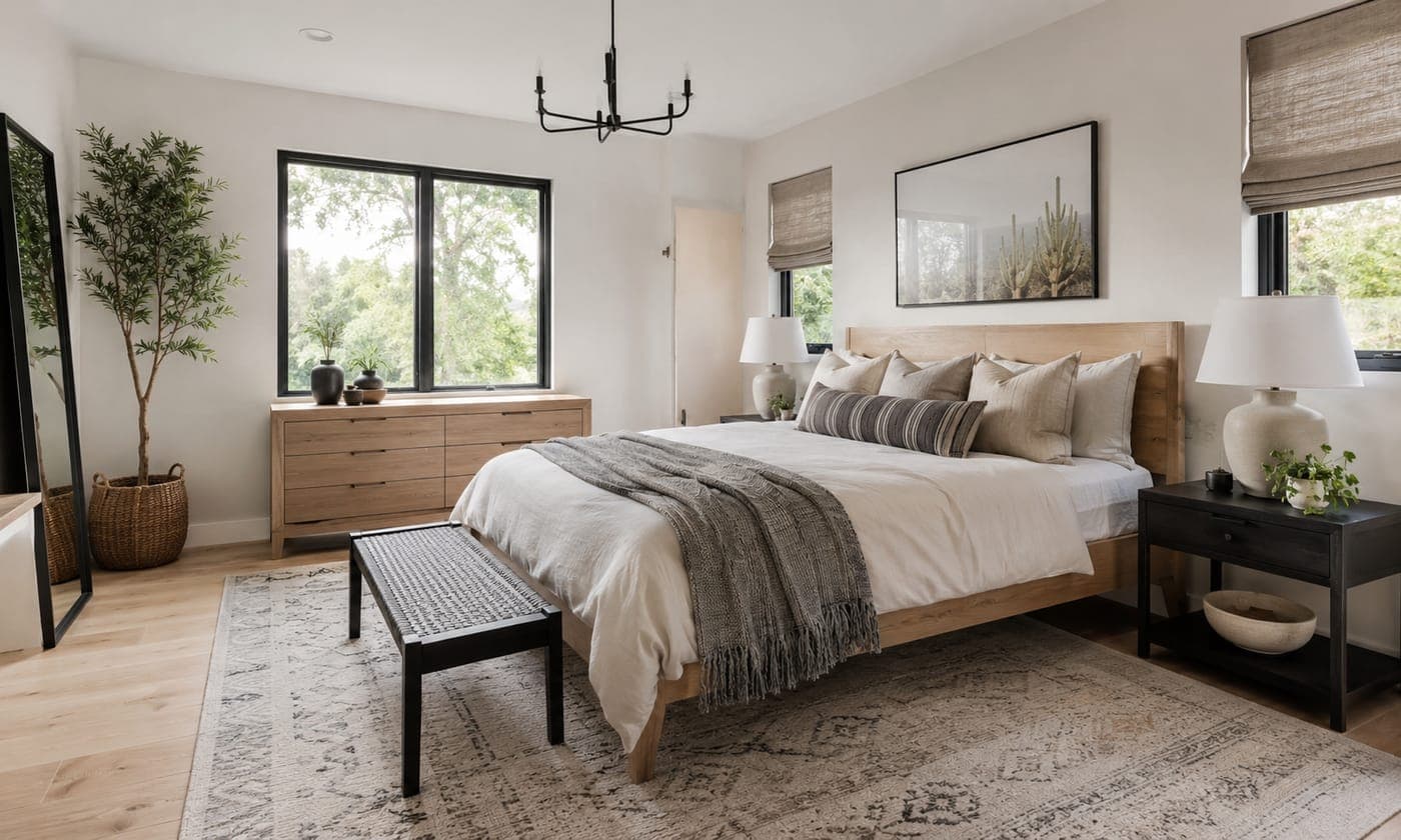 The same room after virtual staging